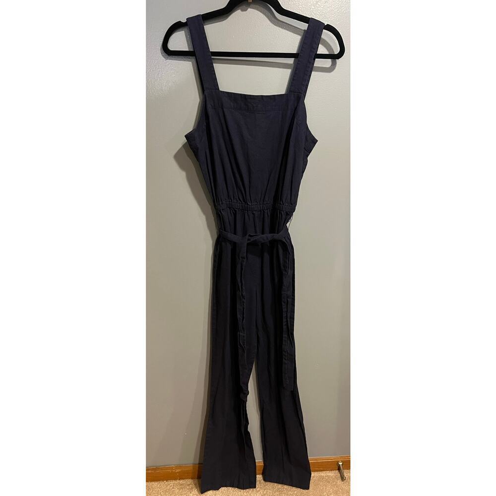 Vineyard Vines Linen Romper in Navy - Women's Size 6 - Picture 3 of 9